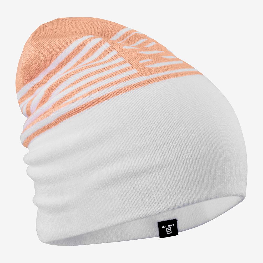 Salomon Singapore Mens Hats - FLATSPIN REVERSIBLE White | 46598-RTDF